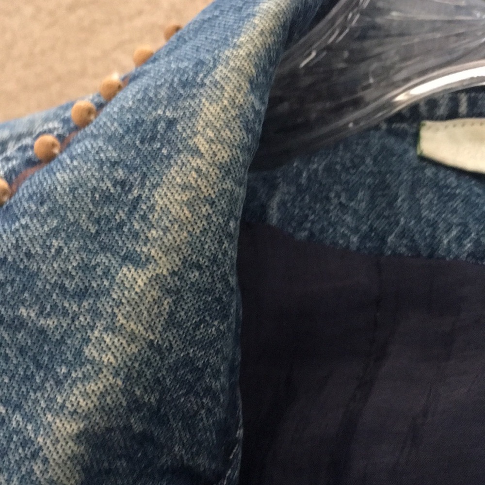🐻VTG embellished soft denim boho jacket - Picture 15 of 16